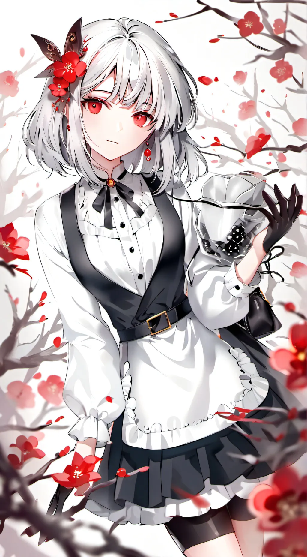 ai character: rose background