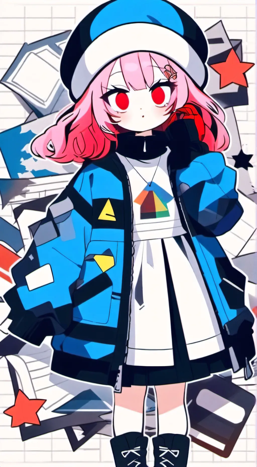 ai character: RED background