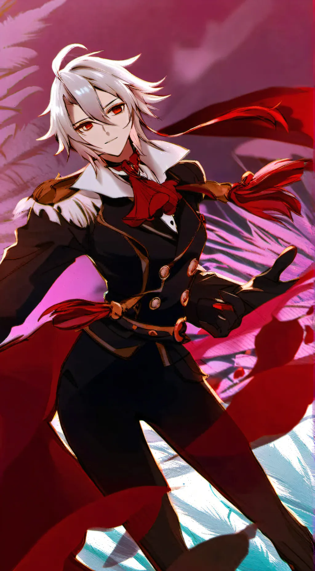 ai character: arlecchino  background