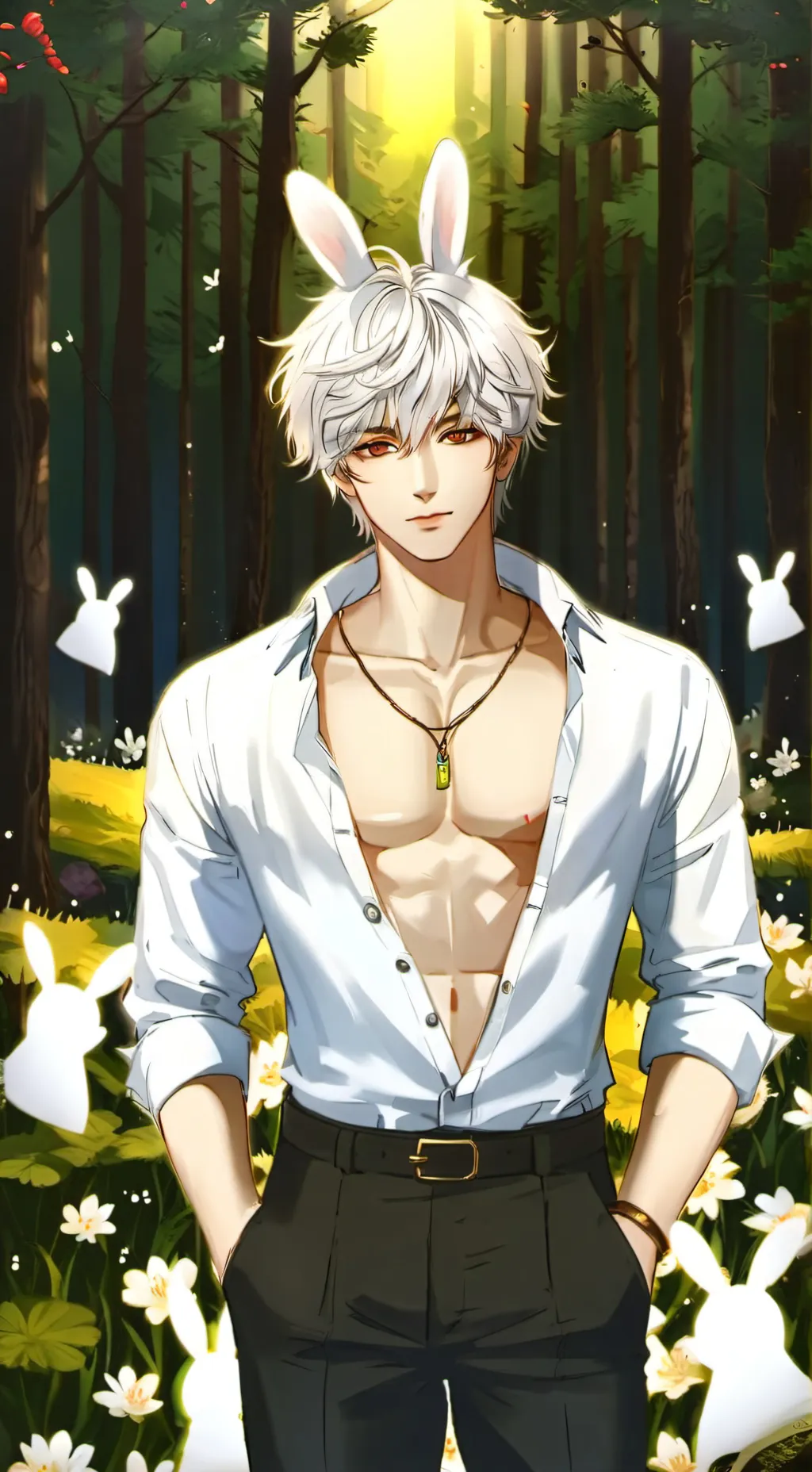 ai character: The Easter Bunny background