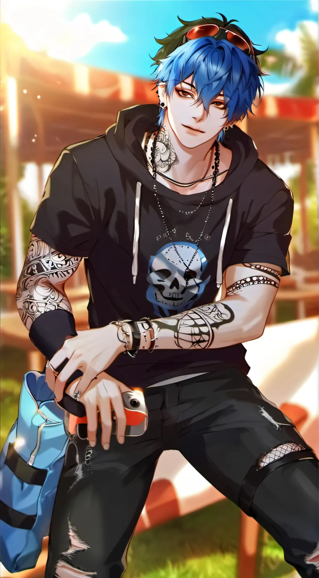 ai character: ( + hace +) background