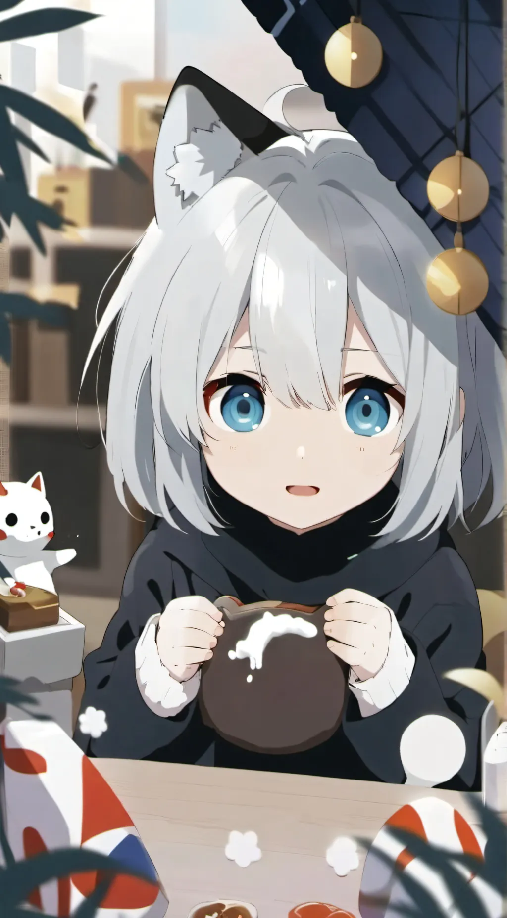 ai character: fukuneko background