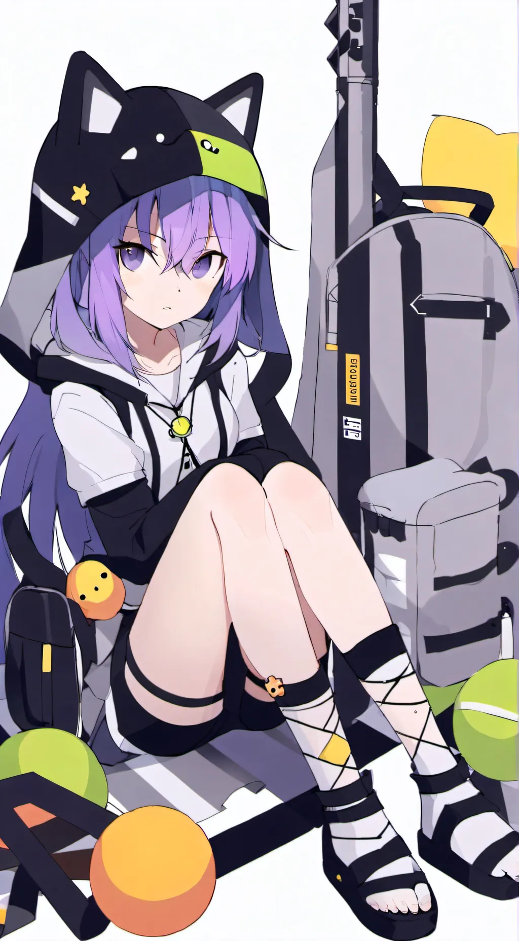 ai character: 💜💚✨ivy✨💚💜 background