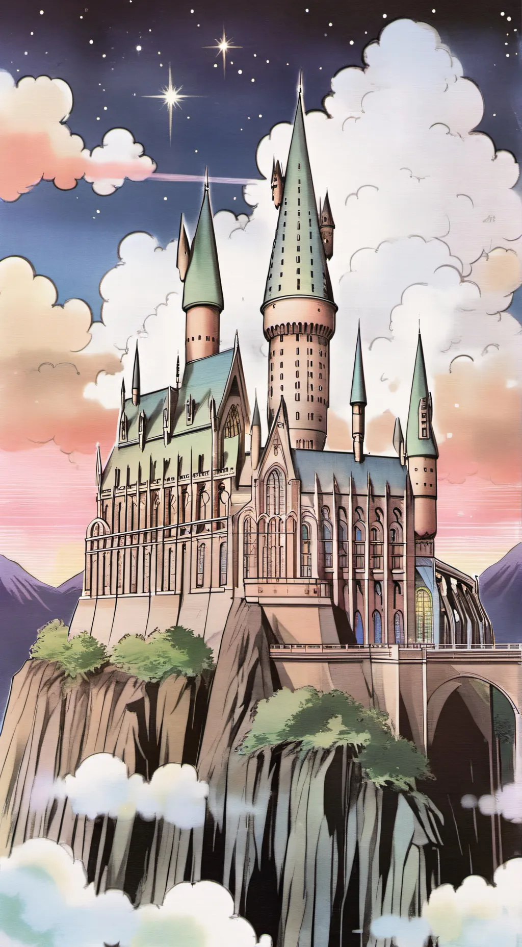 ai character: Hogwarts background