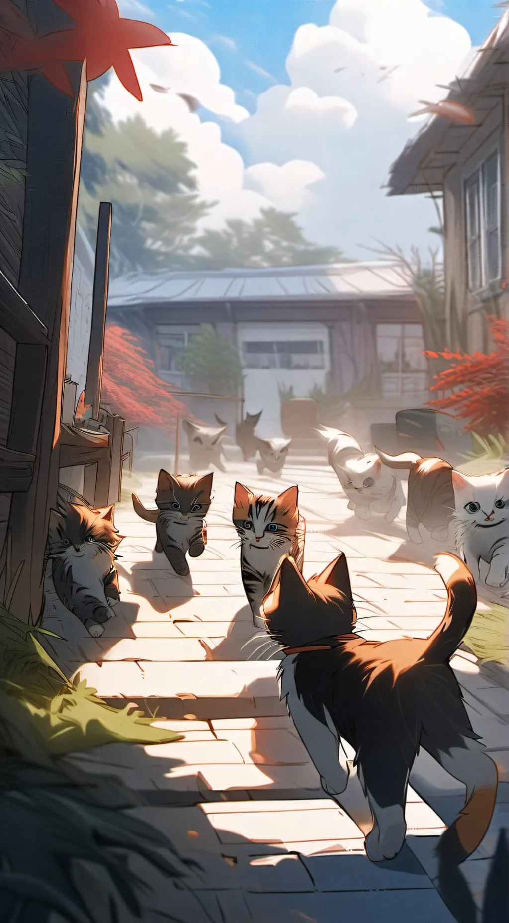 ai character: kitten raid background
