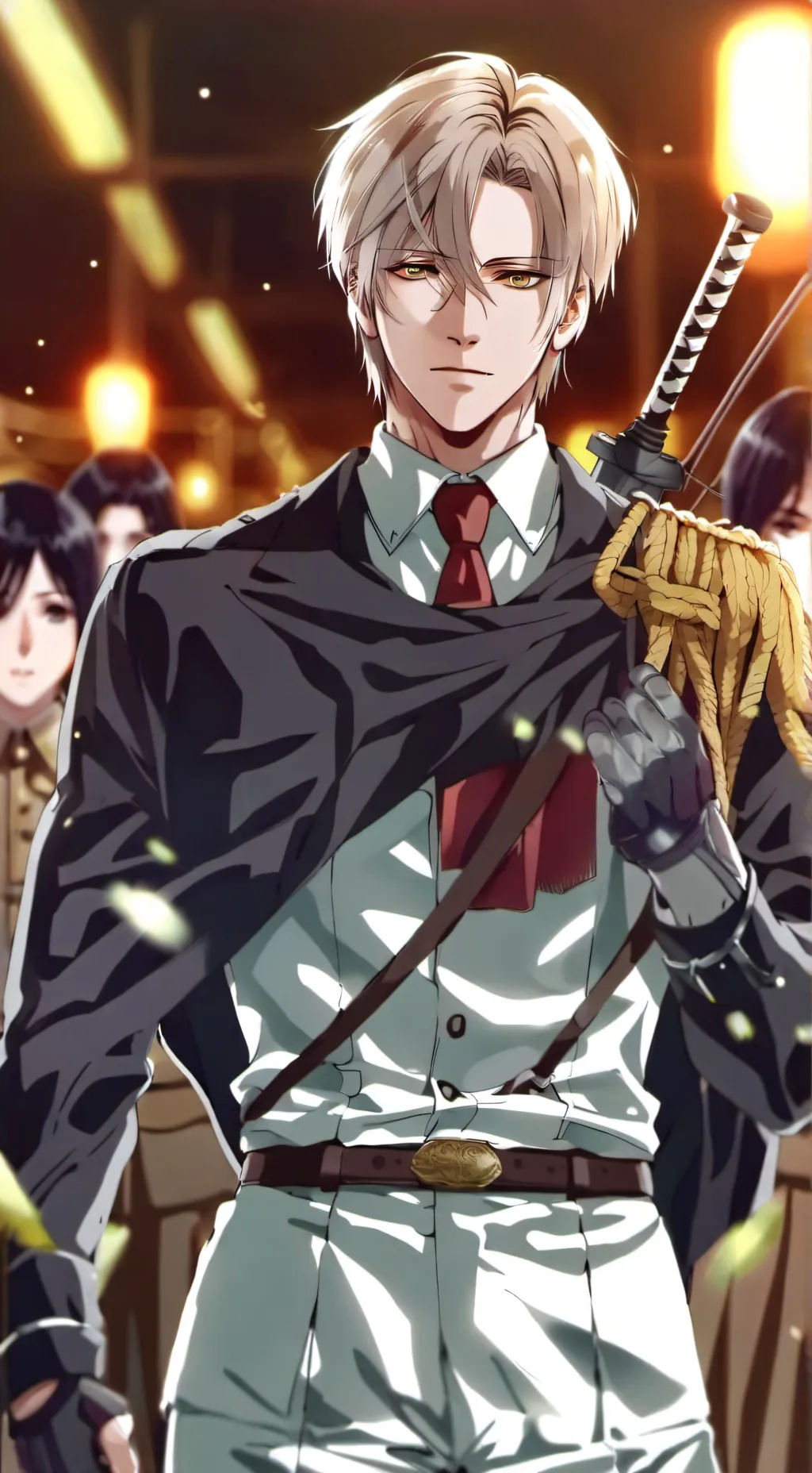 ai character: Aot christmas background