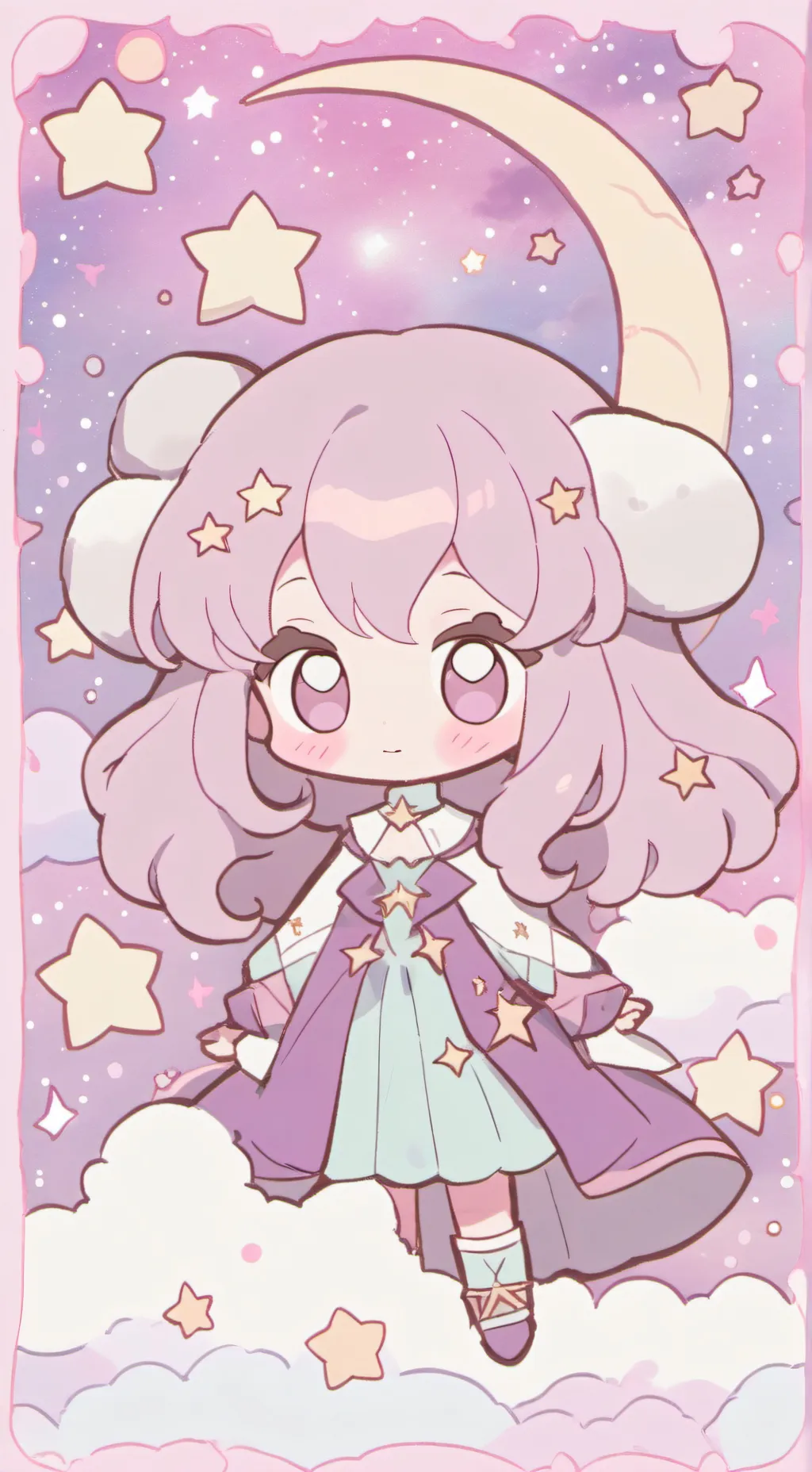 ai character: dandy x astro background