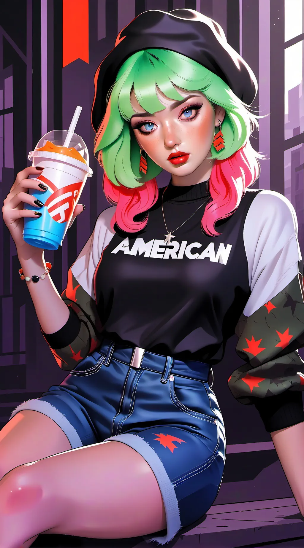 ai character: Pauline  background