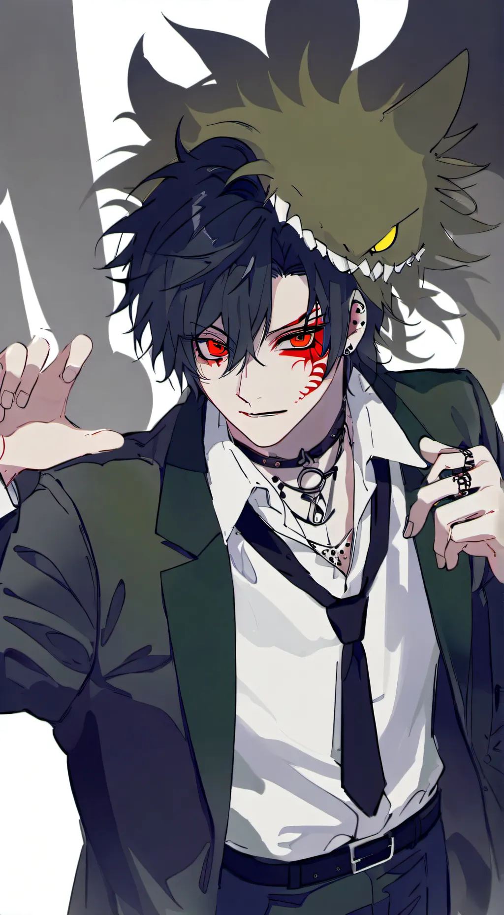 ai character: halloween sasunaru background