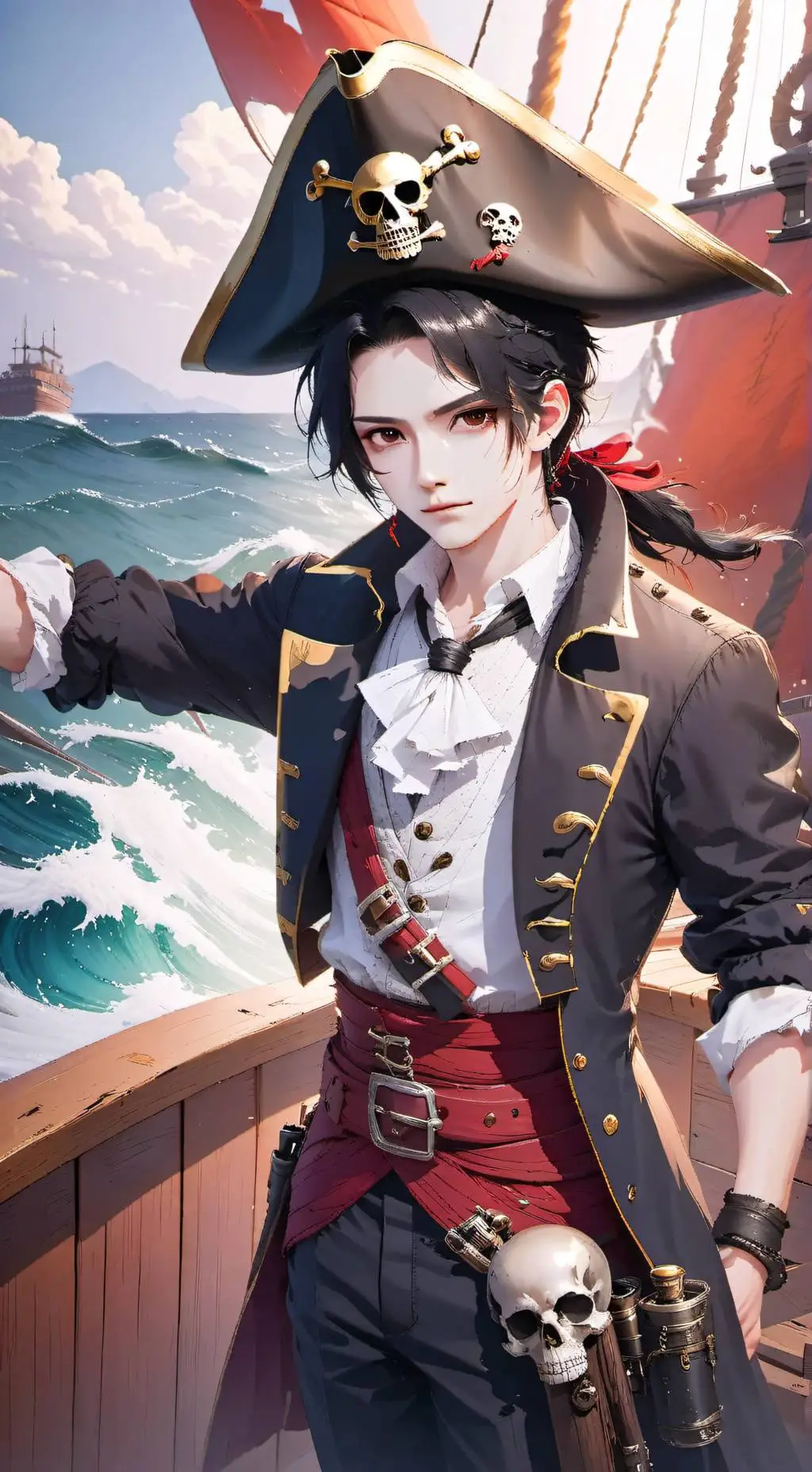 ai character:  pirate world background