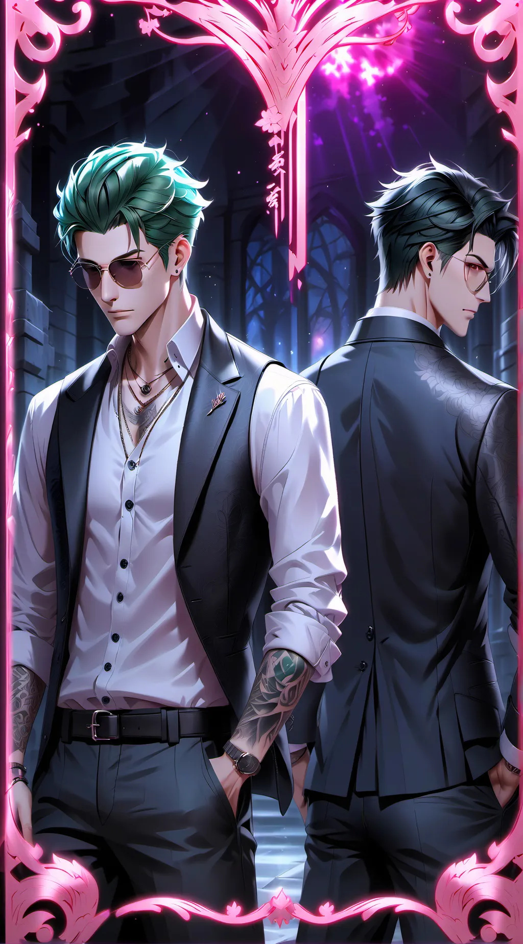 ai character: Minjun and Seo-jun background