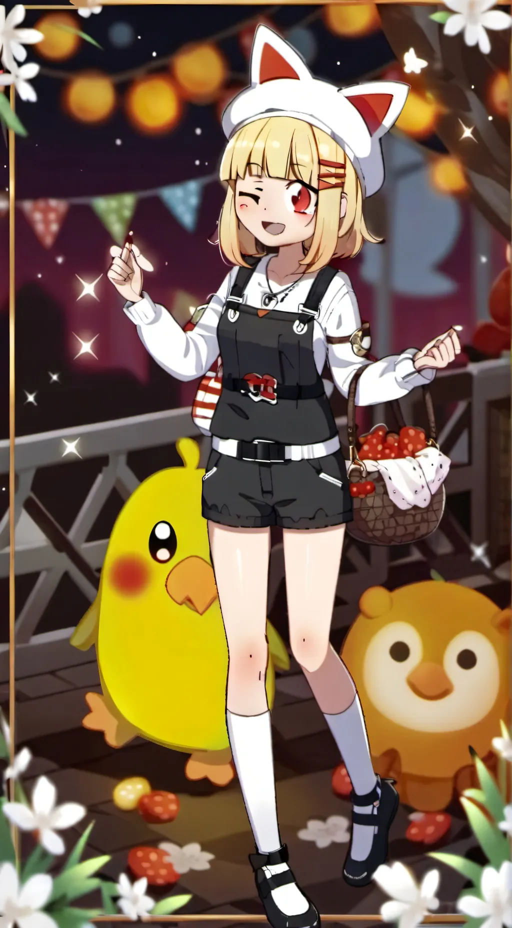 ai character: cherry(bebe) background