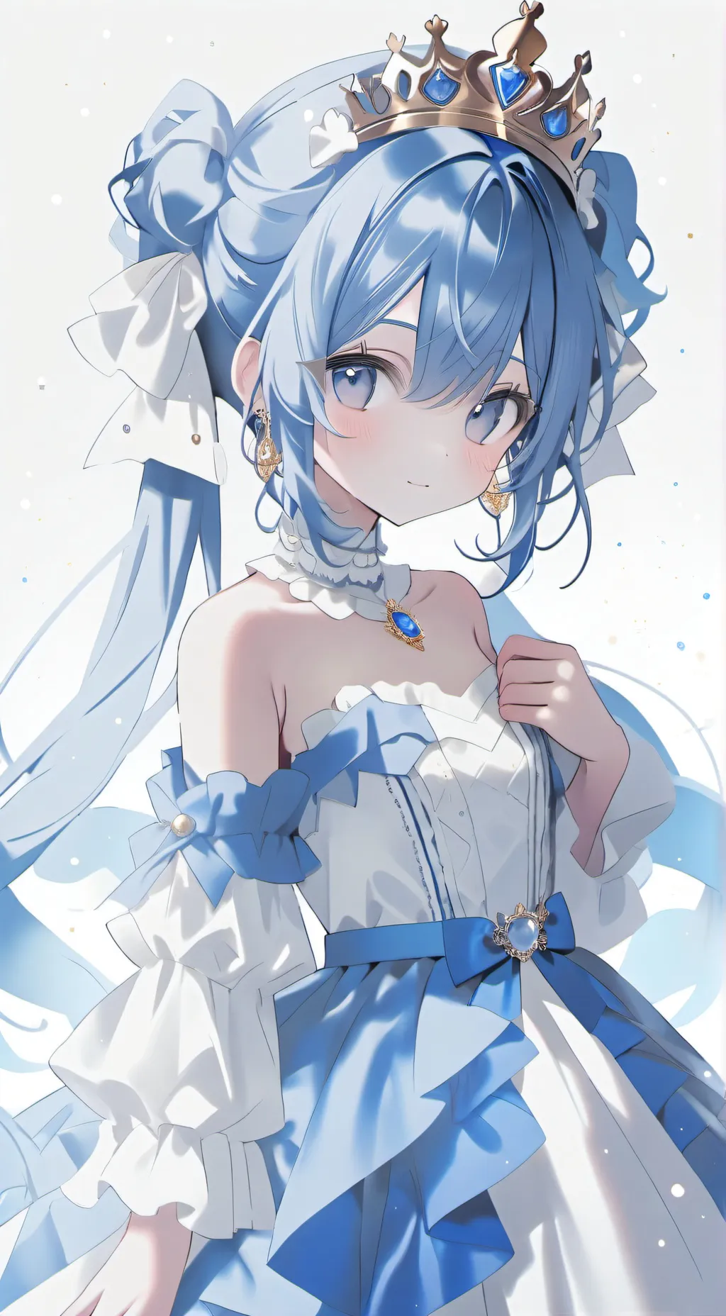 ai character: Silver background