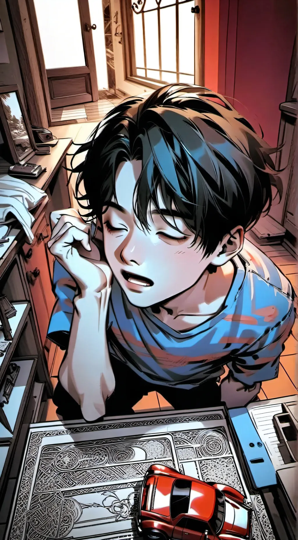 ai character: Jacob  background