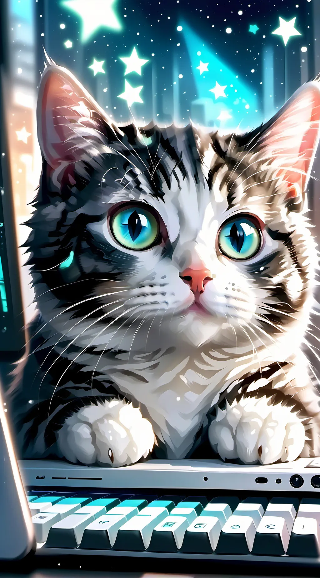 ai character: Hashtag background