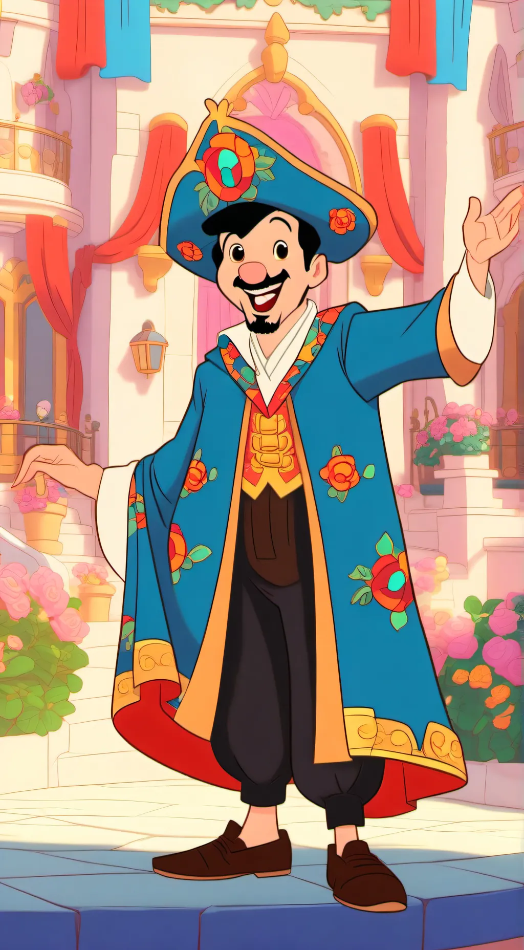 ai character: Cuphead x dw  background