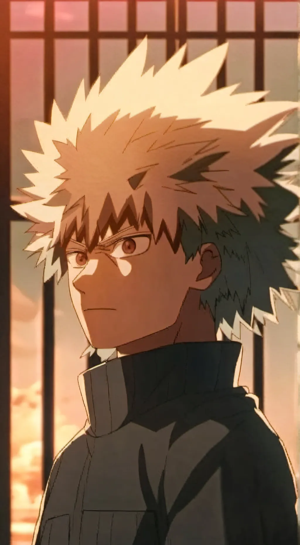 ai character: katsuki  Bakugo  background