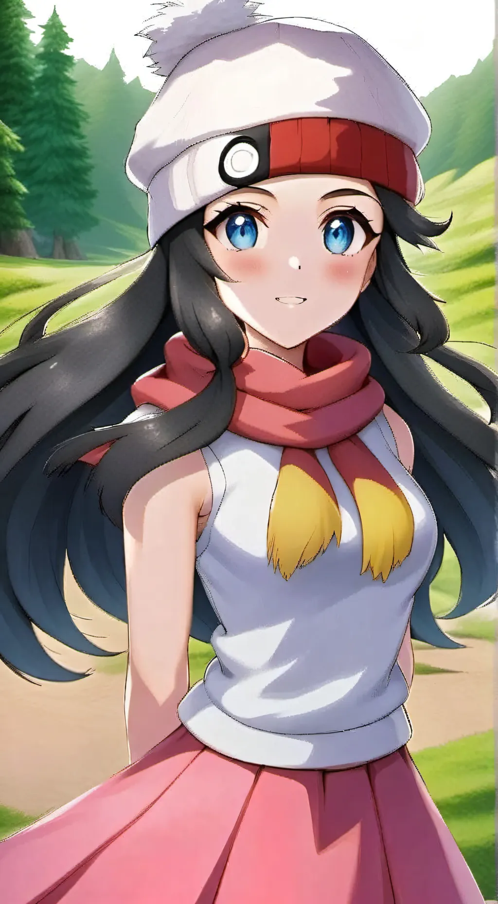 ai character: Dawn background