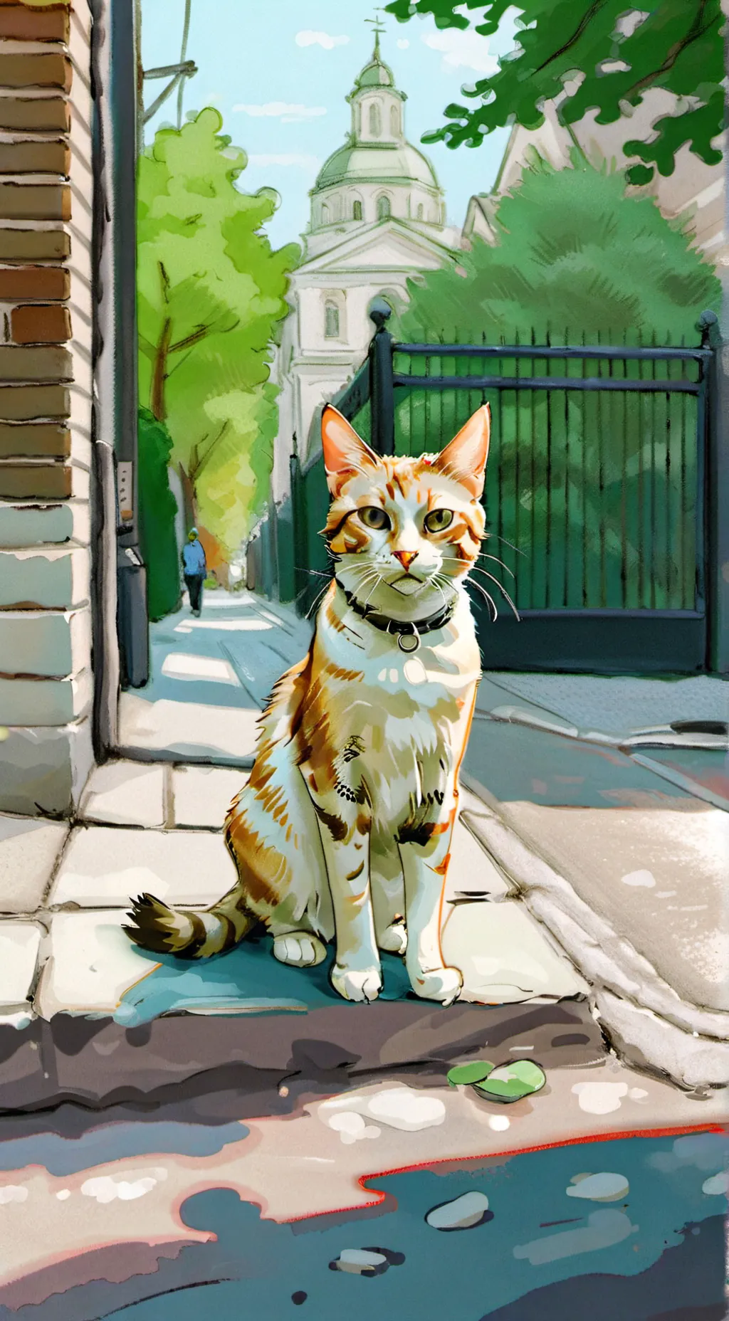 ai character: cat background