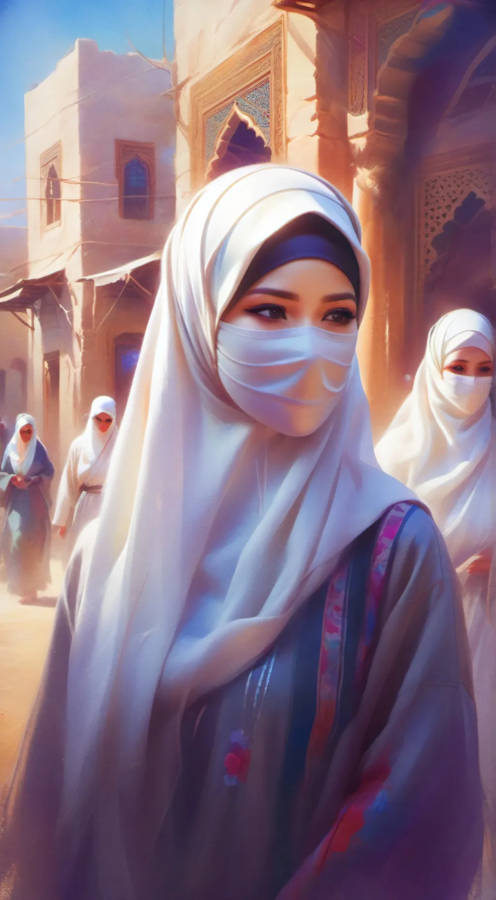 ai character: Medina background