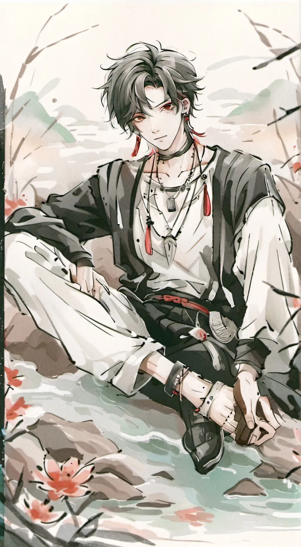 ai character: •[ L U K E ] • background