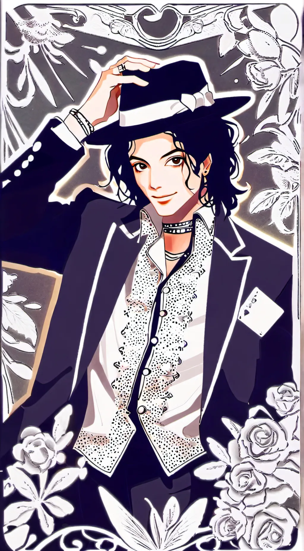 ai character: MICHAEL JACKSON background