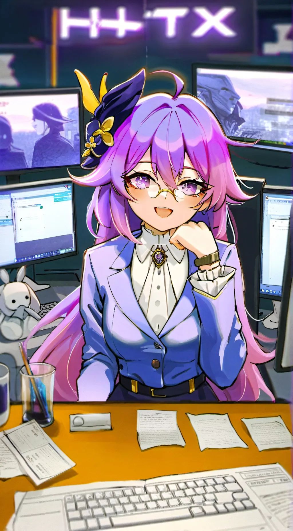 ai character: Rei background