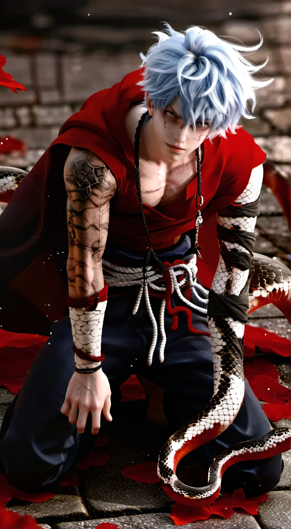 ai character: Snake Man background