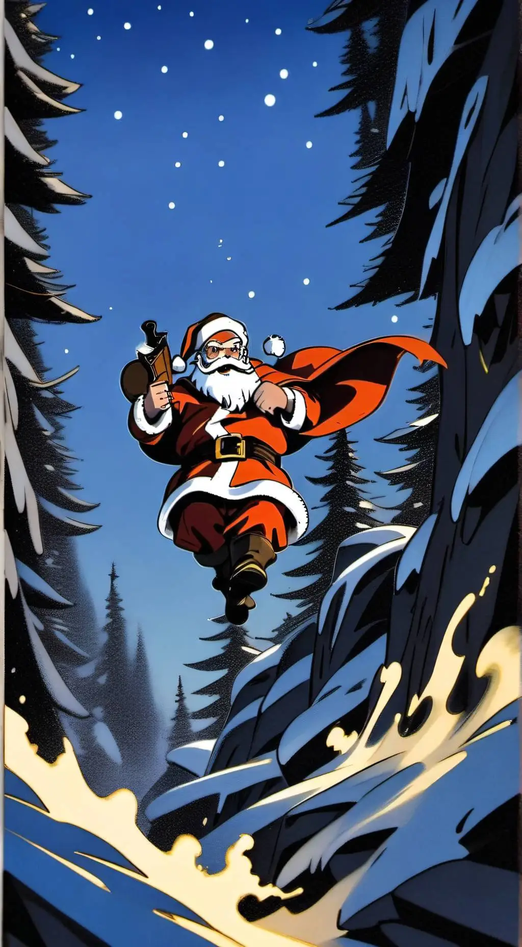 ai character: Santa background