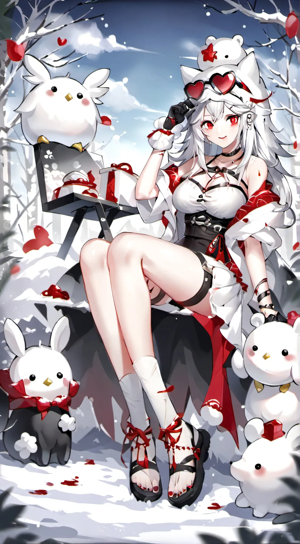 ai character: Giant fat girl ￼ background