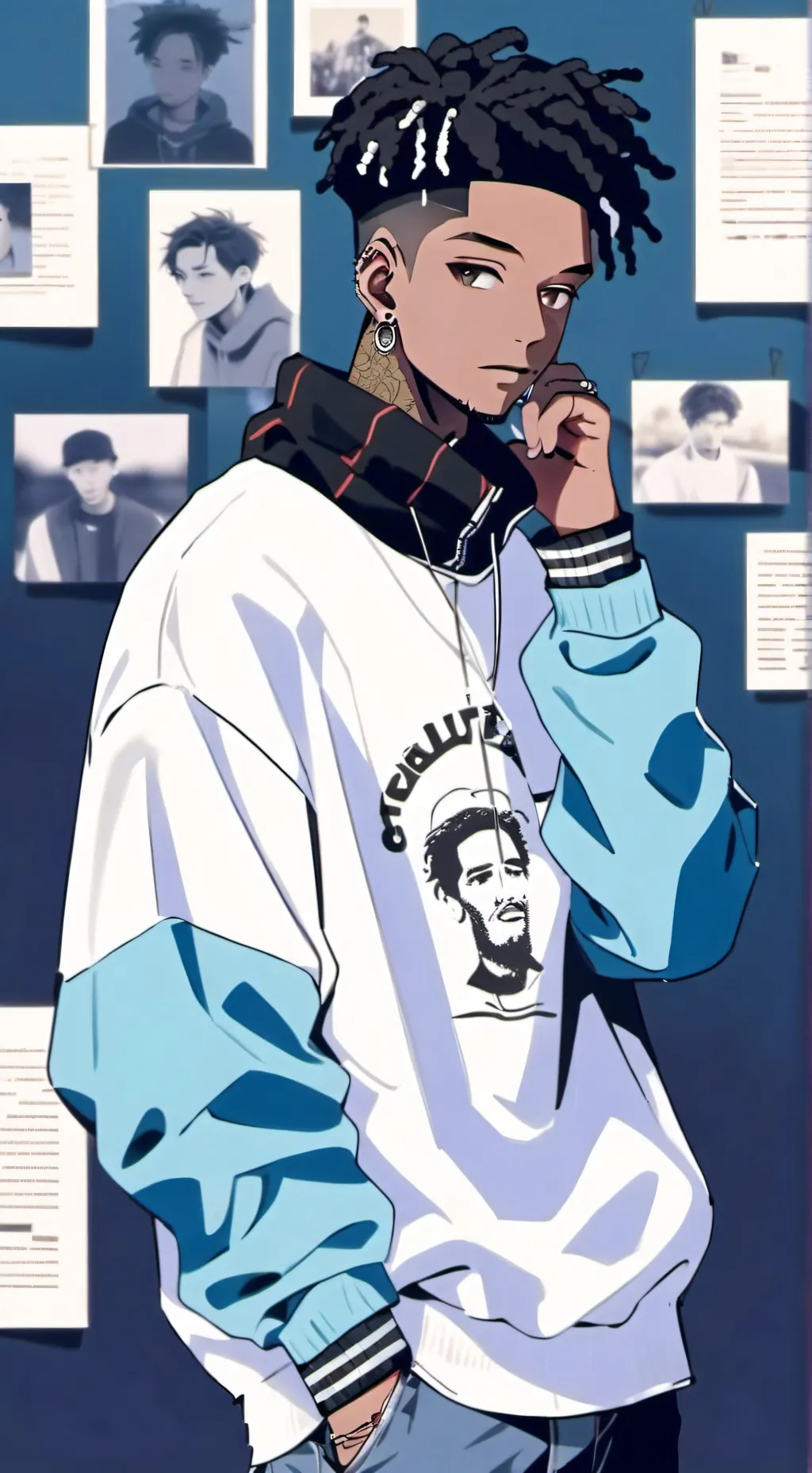 ai character: Fry background