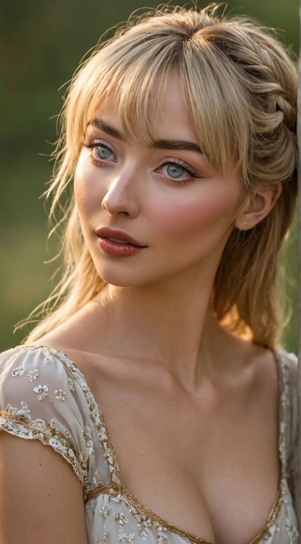 ai character: Sabrina Carpenter  background