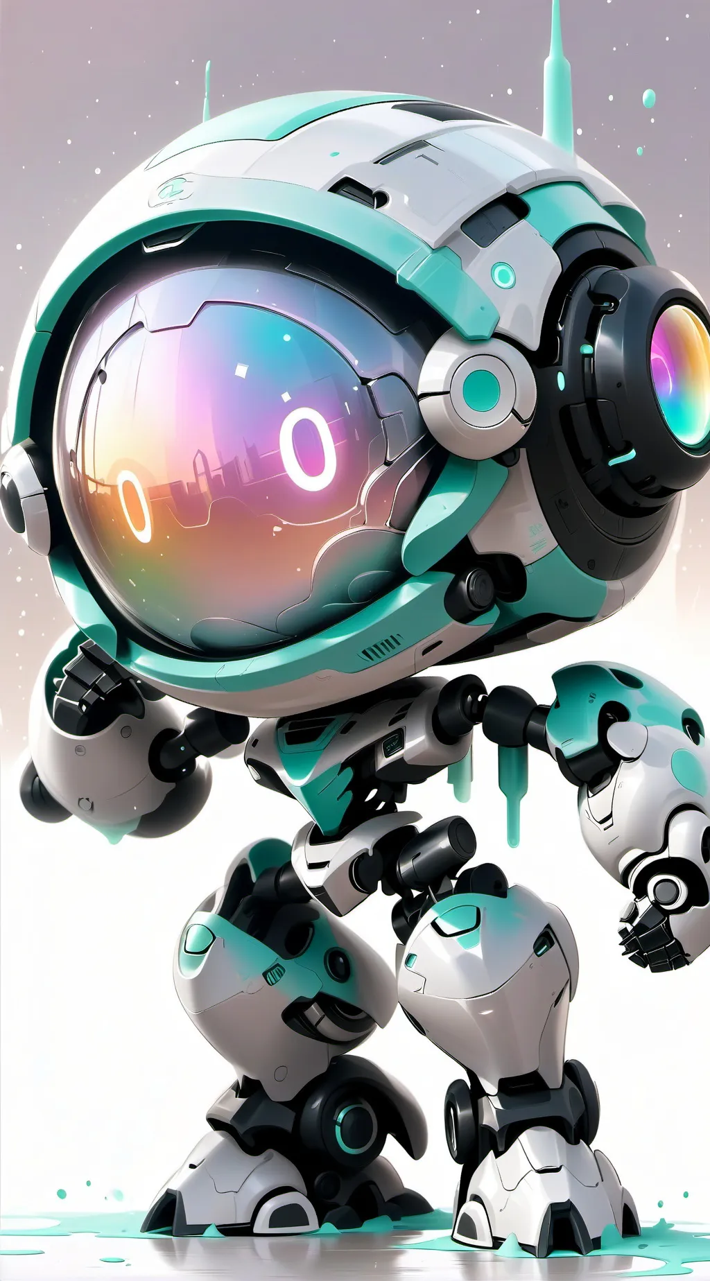 ai character: robot imaginario background