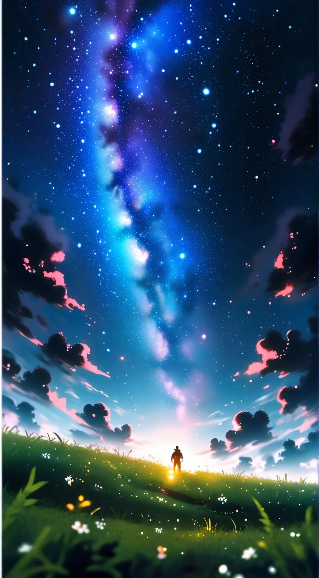 ai character: Grass background