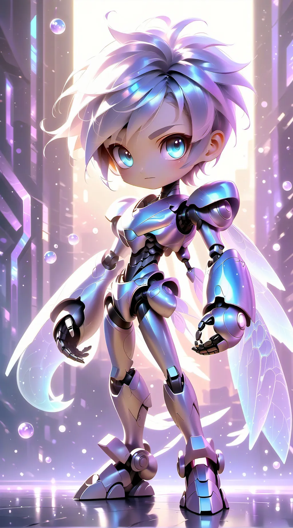 ai character: robot infection background