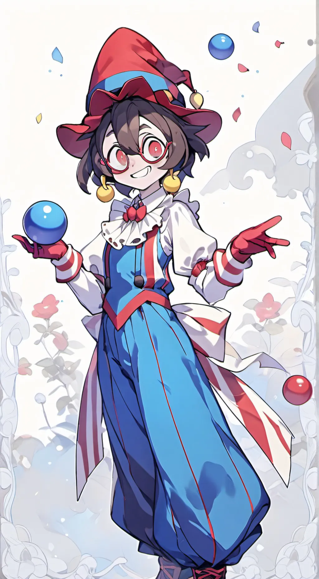 ai character: Pshyco pomni background