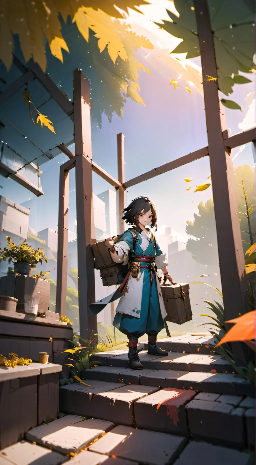 ai character: Mha pro hero background