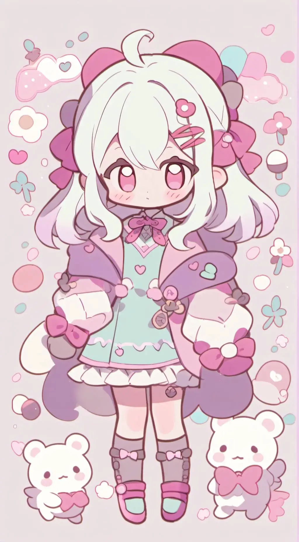 ai character: shy background