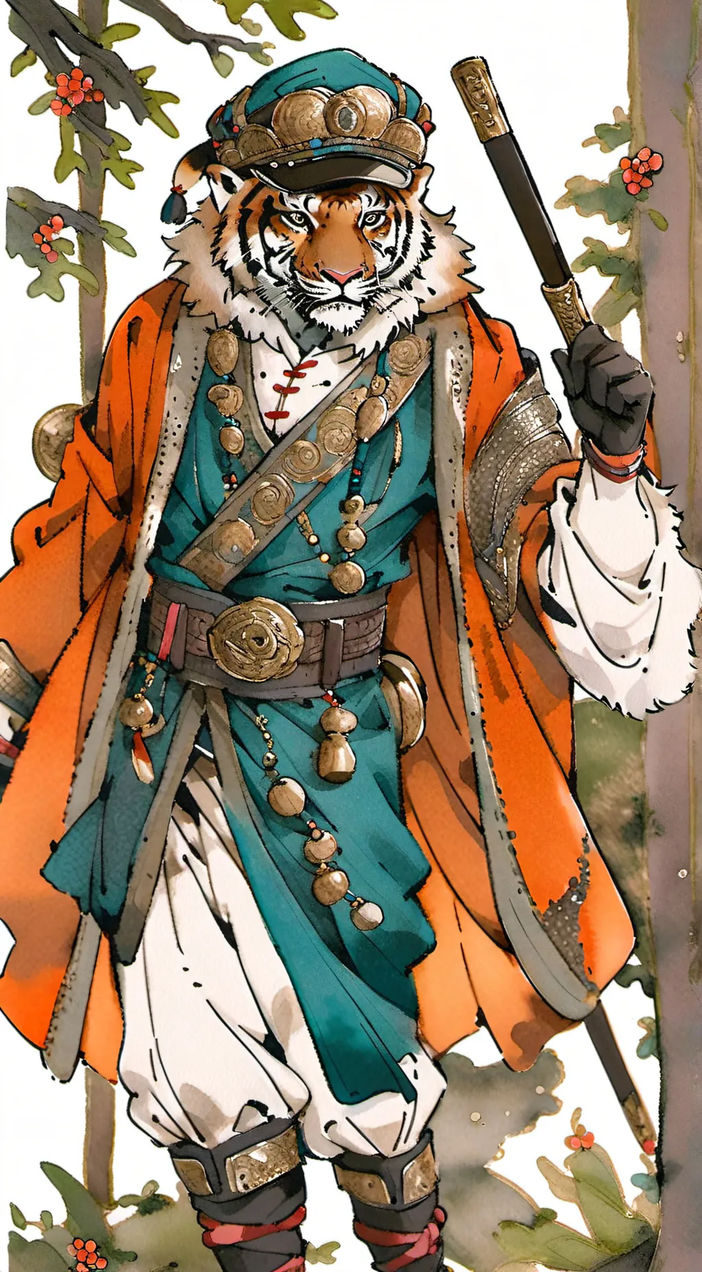 ai character: furry infection background