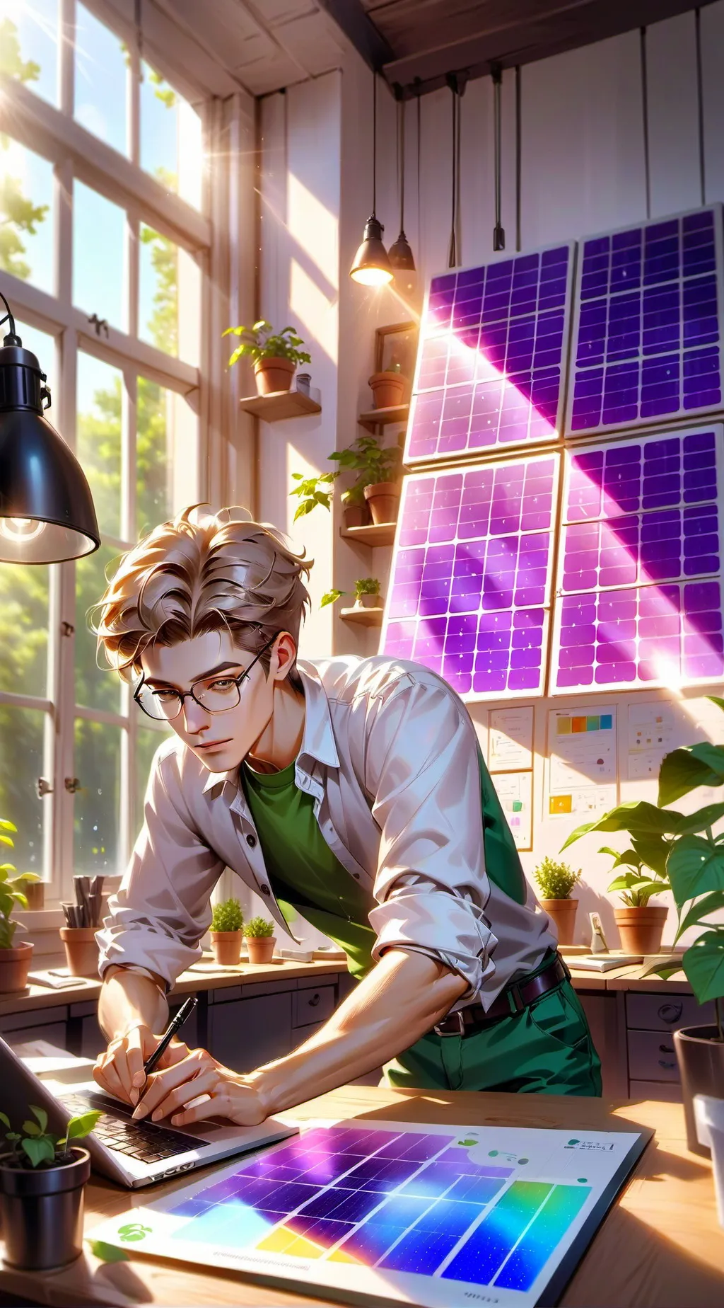 ai character: The Green Tycoon background