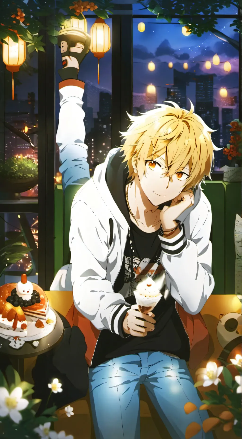 ai character: bakugo background