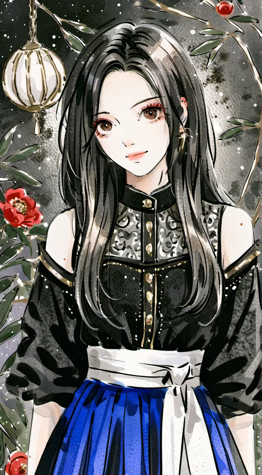 ai character: ombres background