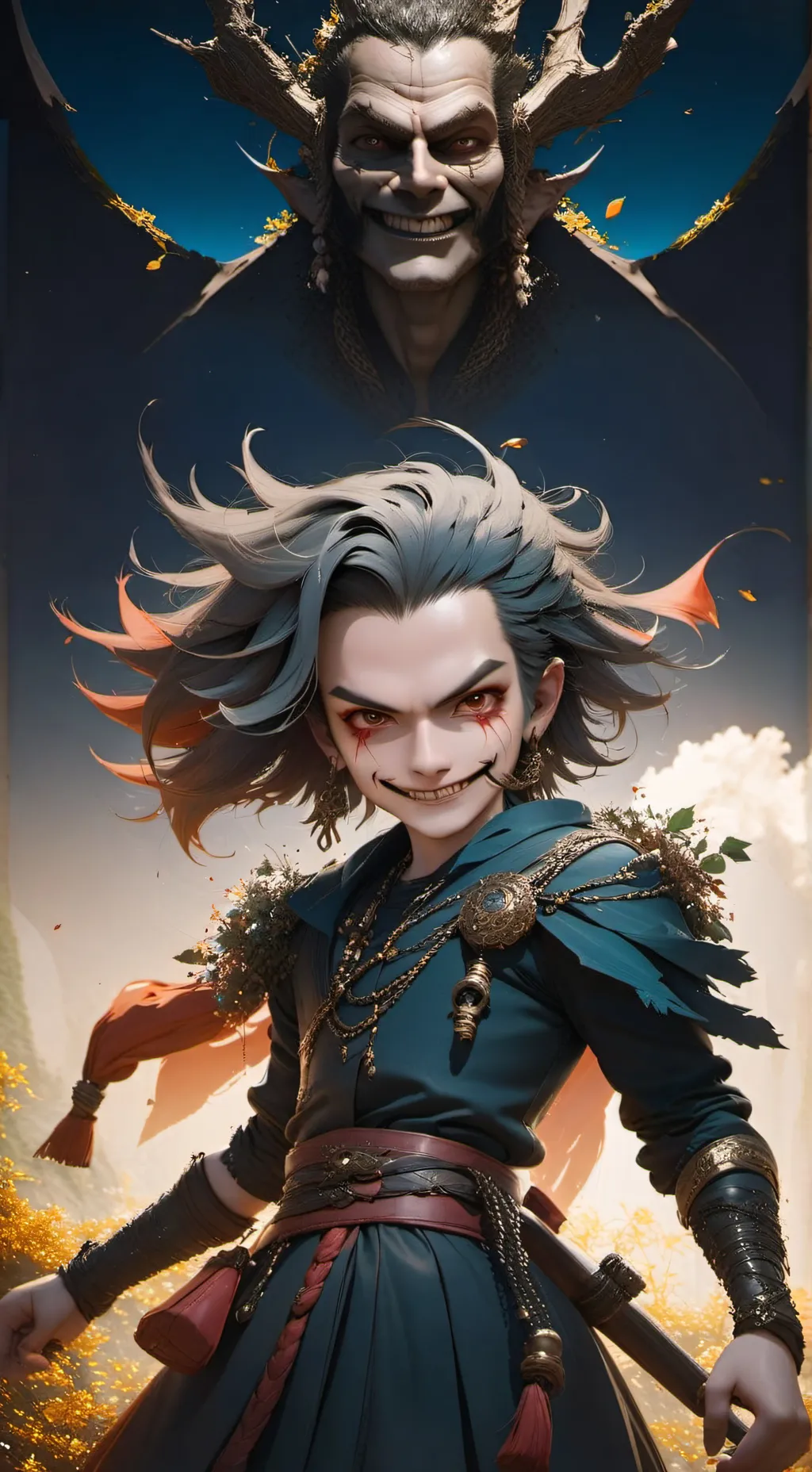 ai character: scary larry background