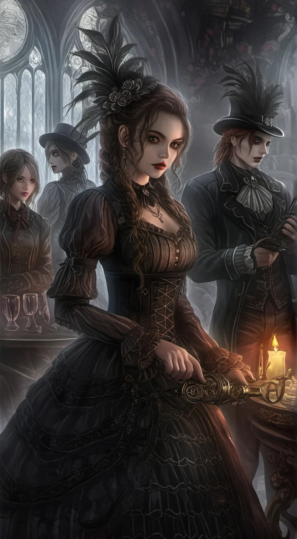 ai character: Revenge is sweet. background