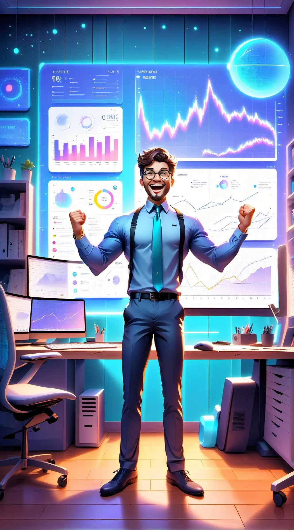 ai character: Empire of the Fit background