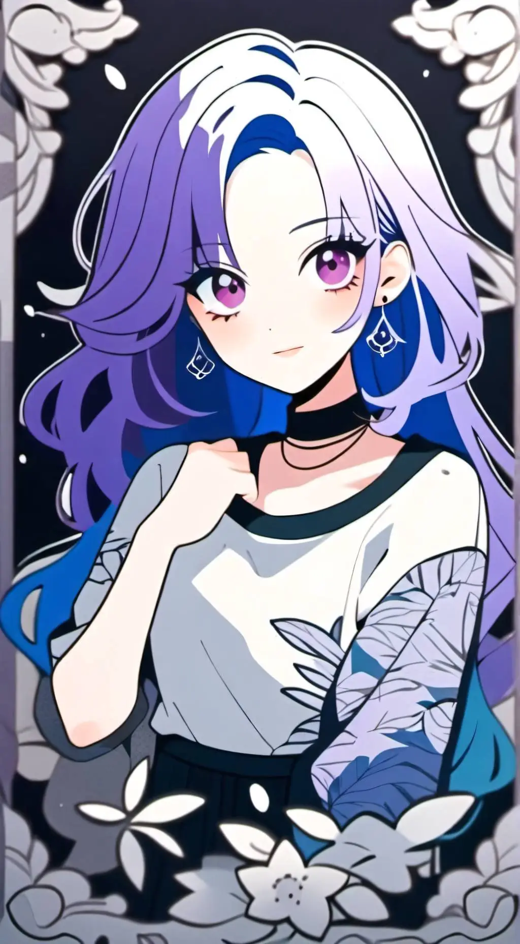 ai character: Luna.  background