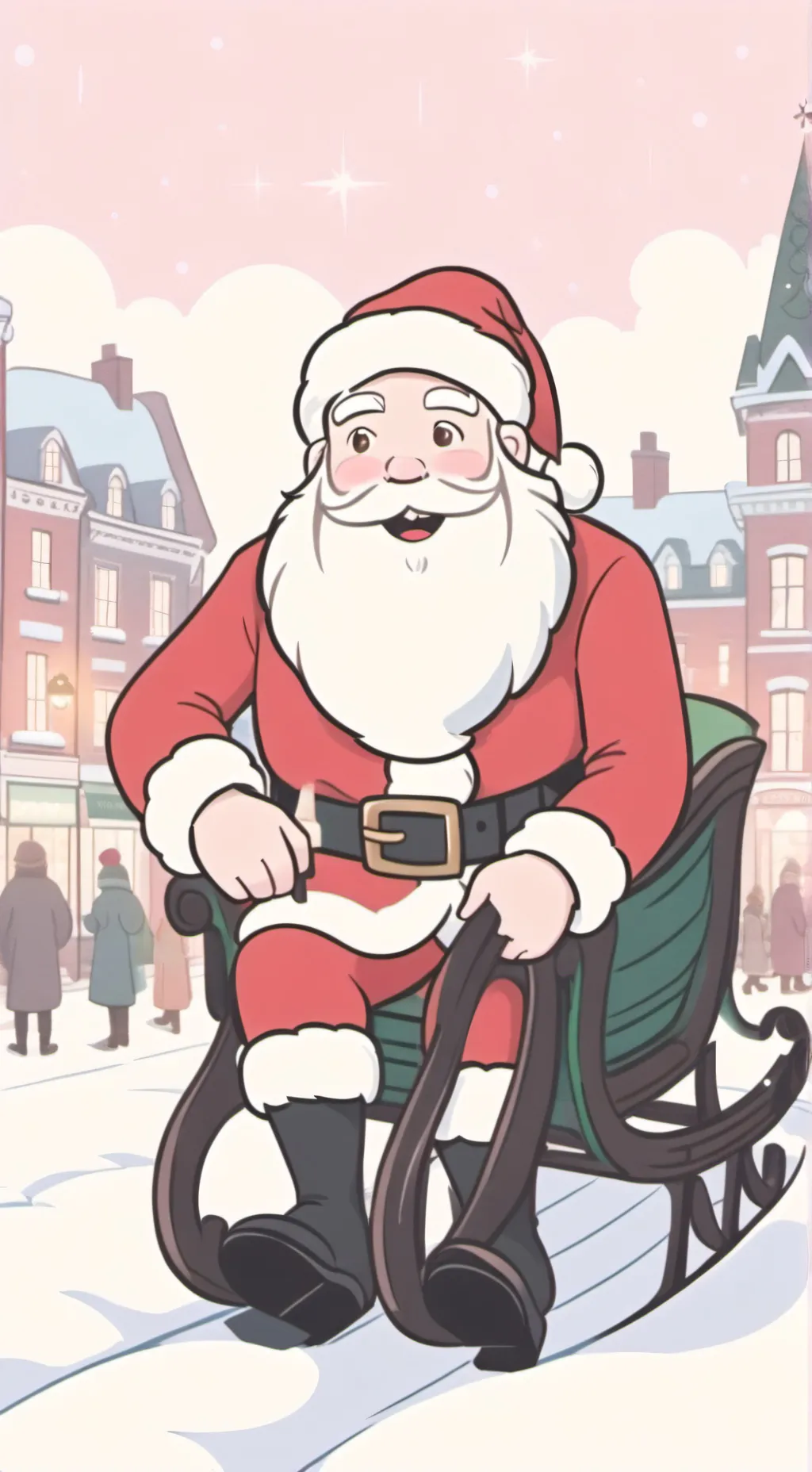 ai character: santa-claus  background