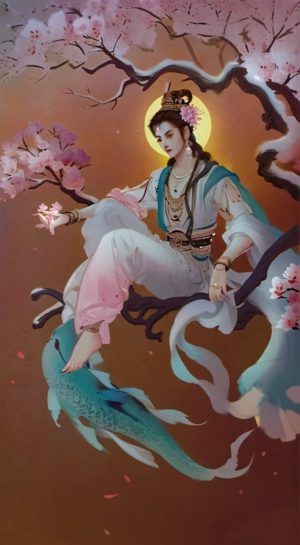 ai character: tu mama en tanga background