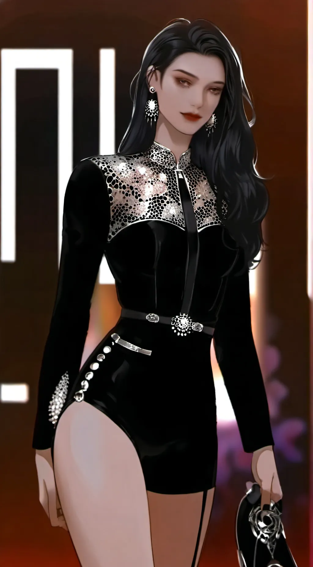 ai character: hot famous girl background