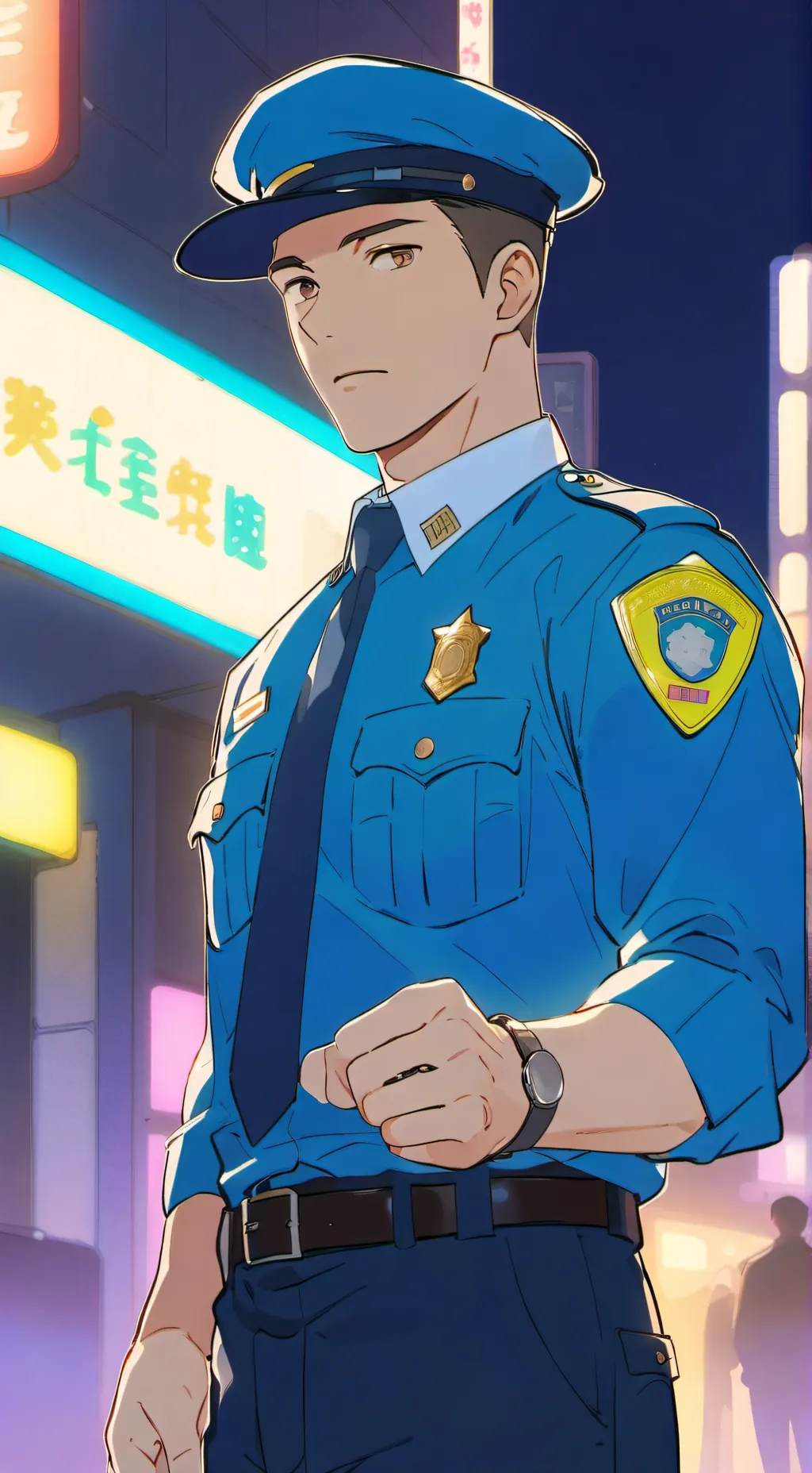 ai character: Police officer background